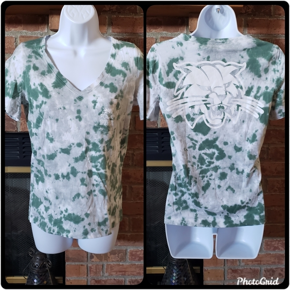 Nwt Pink Ou Ohio Bobcats Tiedye Shirt